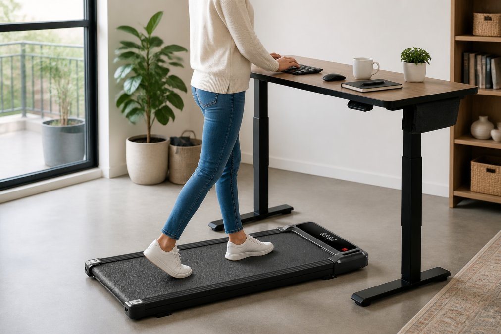 Walking Treadmill Belt Stability for Typing